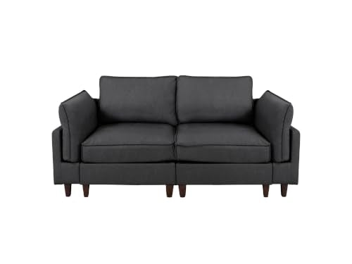 126.3" Oversized L Shaped Sectional Couches for Living Room, 4-Seat Modular Sectional Sofa Set Leather Cloud Couch, Modern Beige Extra Large Deep Seat Couch with Removable Ottoman