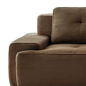 115" Modern Boneless Couches for Living Room, Corduroy Cloud Couch Sectional, Blue Modular Sectional Sofa, 3 Seater with 1 Ottoman, Sofas para Sala, L Shape Sofas & Couches (Blue, 3+1 Set)