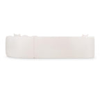 128" Cream White Chenille Upholstered Oversized Cloud Couch with Chaise for Living Room, Curved Corner Design, High-Density Foam, Deep Seating, No Assembly