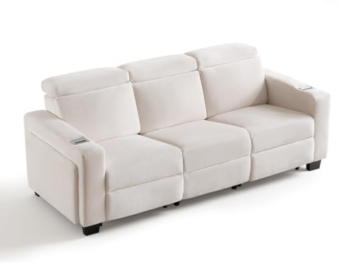 Wall Hugger Power Reclining Loveseat, Loveseat Recliner Sofa, Beige