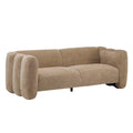 ZOEDO Tonson 83" 3-Seater Velvet Sofa,Wave Design, Living Rooms,Bedrooms,Apartment Office,Nomad