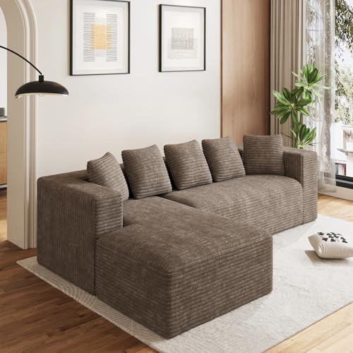 131" Oversized U-Shaped Cloud Sectional Sofa with Double Chaise, Blue