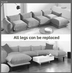 WJShome Modular Sectional Couch, Lovesofa Convertible Sofa, 77.16in Minimalist Modern Chenille Yarn 2 Seater Living Room Sofa Set for Office & House, Red