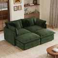 103.8" Modular Cloud Couch Chenille Sectional Sofa L Shaped Couch