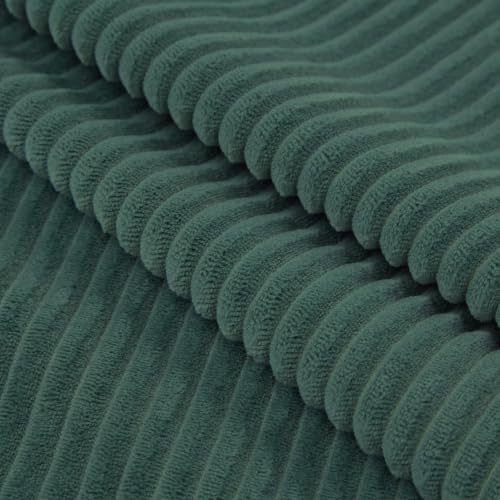 107.3'' Oversized Cloud Couch L Shaped Modular Sectional Sofa, Premier Comfy Corduroy Couch with Ottoman, Modern 3 Deep Seat Sectional Couches for Living Room, Solid Wood Frame&Spring,Tool-Free Green