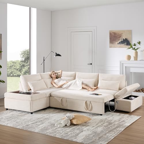 109.4'' Curved Modular Sectional Sofa, Round Sofa with Soft Upholstery