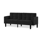 Velvet Futon Couch Convertible Folding Sofa Bed Tufted Couch for Apartment
