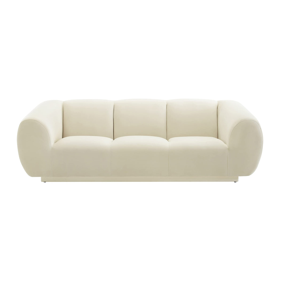 Tov Furniture Emmet 90" Cream Performance Velvet Sofa