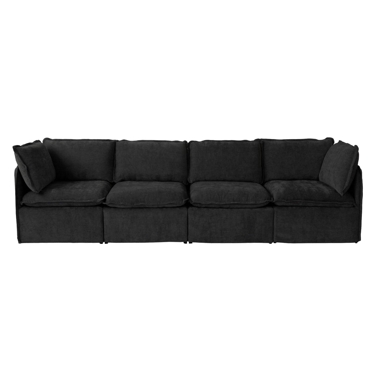 WJShome 5-Seater Cloud Modular Sofa Sectional Living Room Couch, Khaki