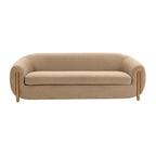 Tov Furniture Lina Cafe Au Lait Brown Velvet Sofa by Inspire Me! Home Décor