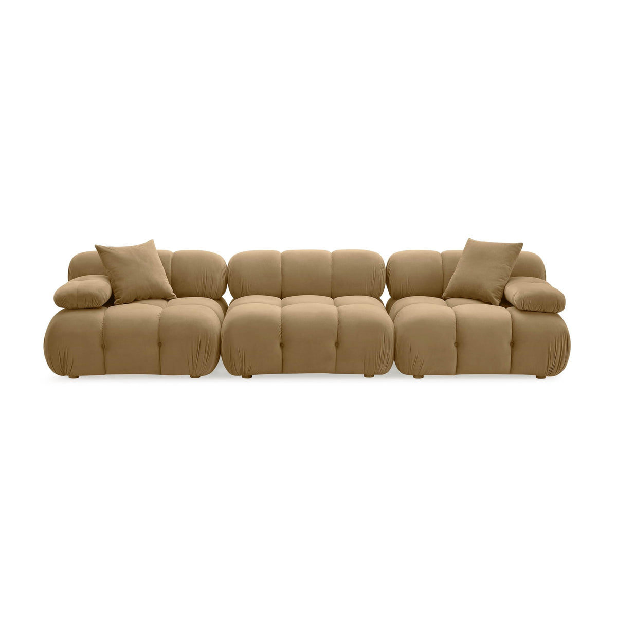Tov Furniture Calliope Cafe Au Lait Performance Velvet Modular Sofa (Velvet, Brown)
