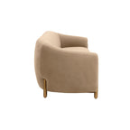 Tov Furniture Lina Cafe Au Lait Brown Velvet Sofa by Inspire Me! Home Décor