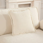 Wider Armrest 3 Seats Modern Sectional Couch Beige Chenille Cloud Couch Comfort Living Room Bedroom Apartment Comfortable Modular Sofa