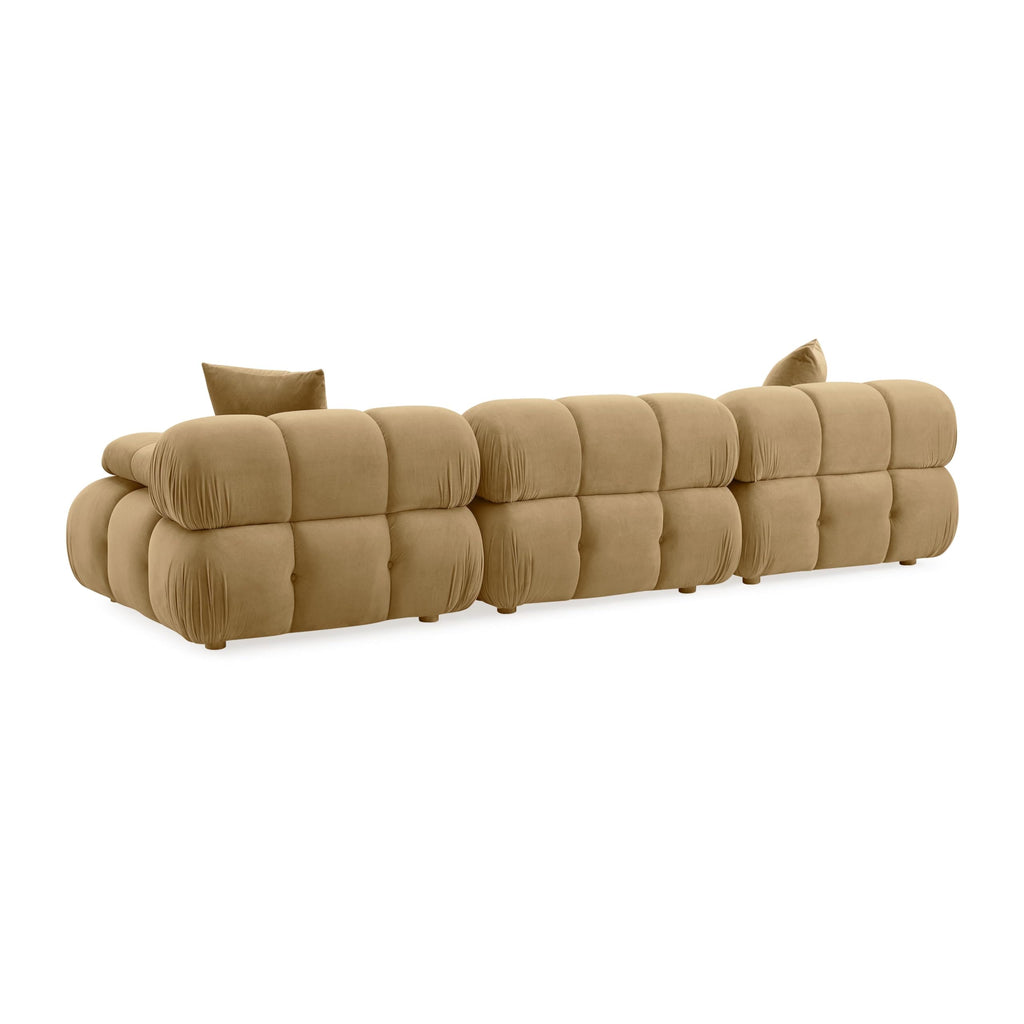 Tov Furniture Calliope Cafe Au Lait Performance Velvet Modular Sofa (Velvet, Brown)