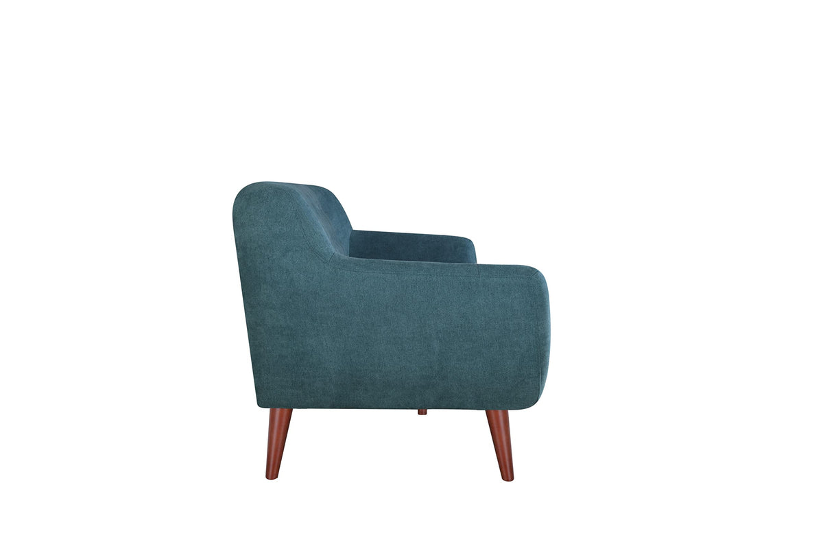 Tidyard Sofa Velvet Modern Couches for Living Room, Teal Blue