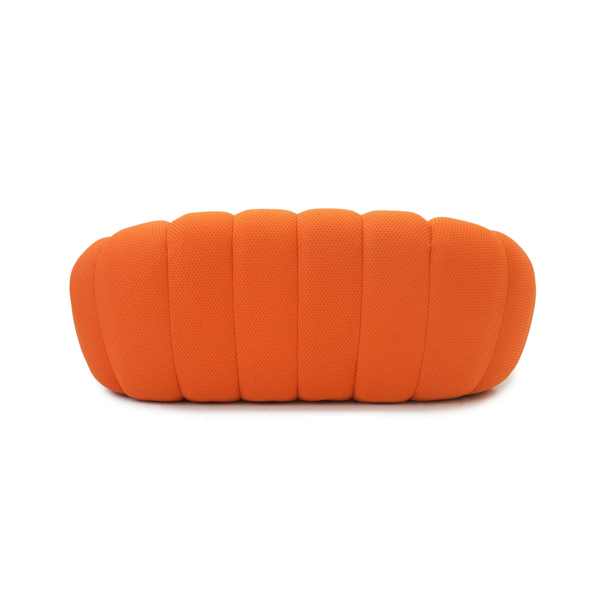 WJShome Modern Bubble Sofa Couch, 79.53" Curved Sofas for Living Room, Boneless Large Bean Bag Chair,Deep Seat Floor Sofas Chair Lounge 3 Seater for Home,Orange