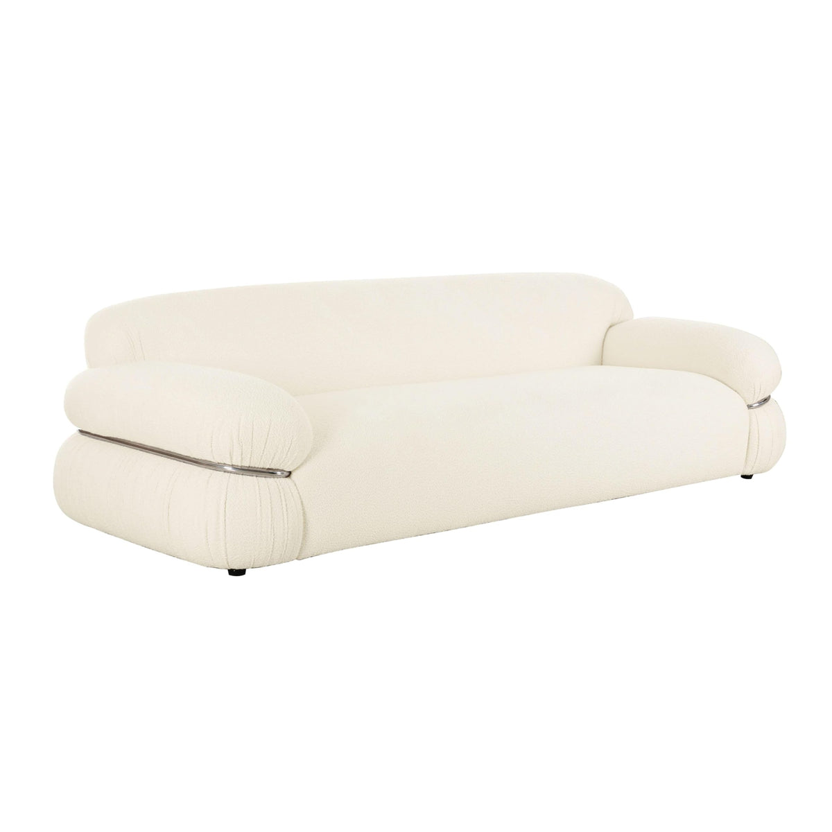 Tov Furniture Leyla Cream Boucle Sofa