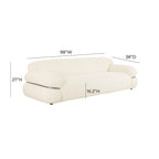 Tov Furniture Leyla Cream Boucle Sofa