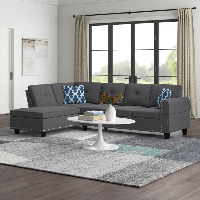 Wakefit 98" Sectional Sofa Couch for Living Room