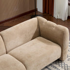 ZOEDO Tonson 83" 3-Seater Velvet Sofa,Wave Design, Living Rooms,Bedrooms,Apartment Office,Nomad