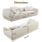 110" Cloud Modular Sectional Sofa for Living Room