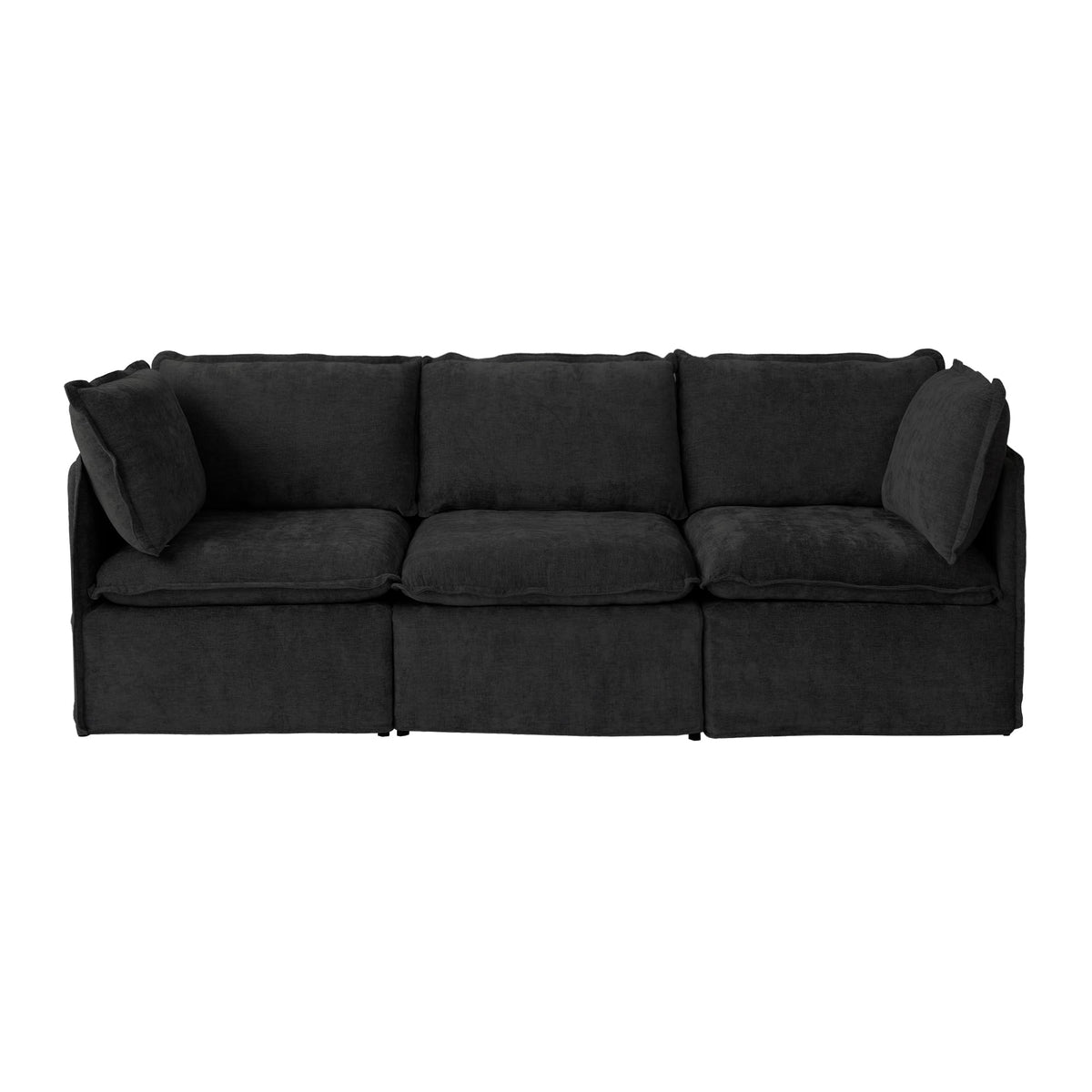 WJShome 5-Seater Cloud Modular Sofa Sectional Living Room Couch, Khaki