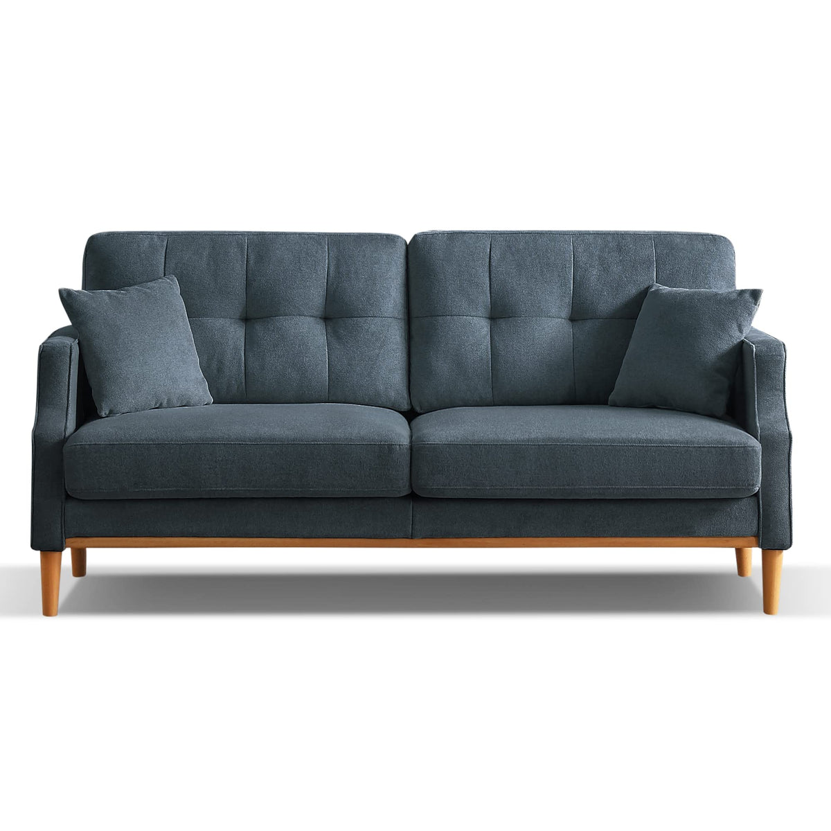Tidyard Living Space 3 Seater Sofa with Waterproof Fabric & USB Charging Port, High-Density Foam Cushion, 800 lbs Weight Capacity, Polyester Upholstery, Dustproof & Breathable Living Room Couch