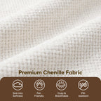 110" Cloud Sectional Couches for Living Room,Modern Convertible L-Shape Couch with Ottoman 3 Seater Chenille Fabric Comfy Cloud Couches with Movable Ottoman(Beige)