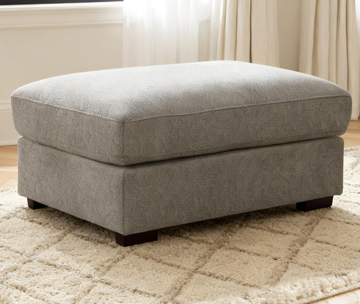 130 Inch Sectional Couch Modular Sofa with Ottoman Cloud Like Comfort 3 Seater Oversized Cloud Couch with Extra Large Chaise Chenille Fabric L Shaped Home Sofa for Living Room,Apartment(Gray)