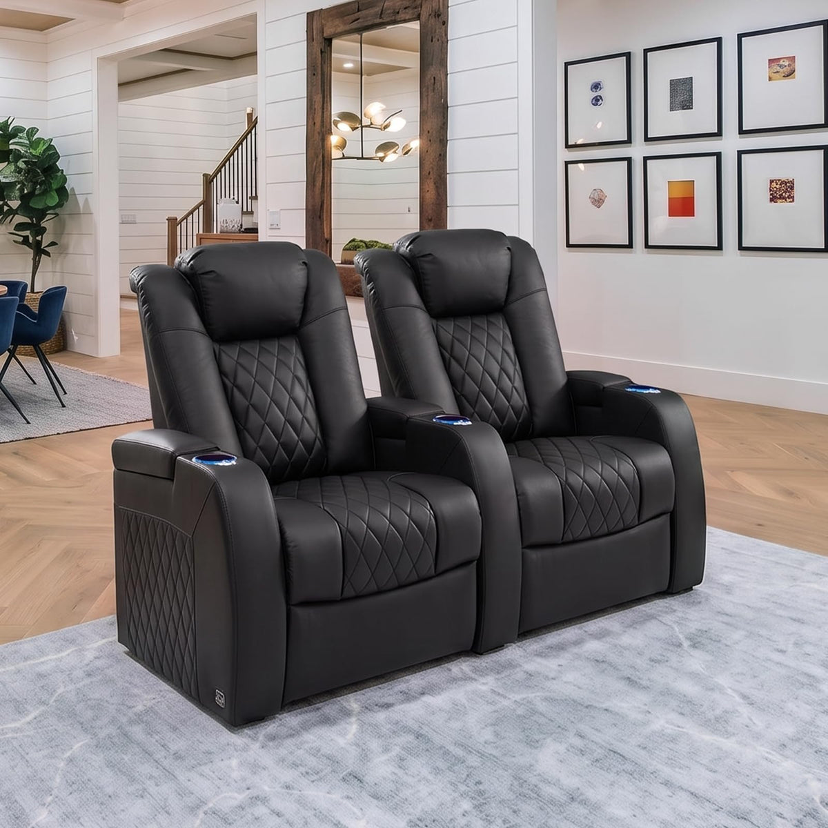 Weilianda Power Reclining Sofa for Living Room, Grey