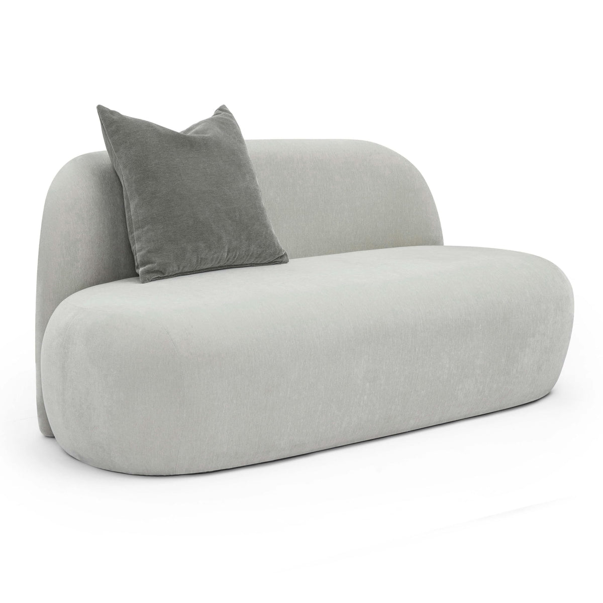 Tov Furniture Carraway Upcycled Chenille Loveseat (Grey)
