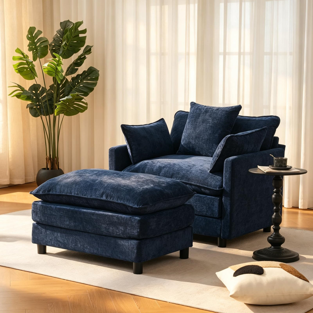 108" L Shaped Modular Sectional Cloud Couch