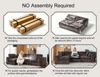115" Cloud Sectional Couch, Boneless Couches for Living Room