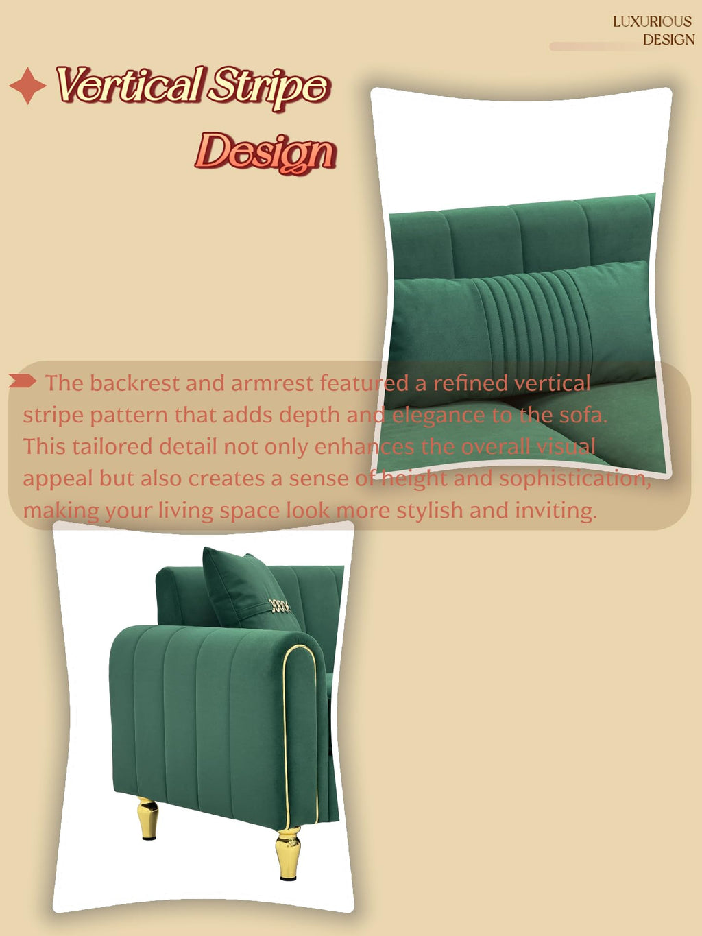 (Sofa) 87.4 Inches Upholstered Sofa Couch, 3 Seater Sofa with Plush Cushions Pillows, Comfortable Pocket Spring Support, Room Furniture