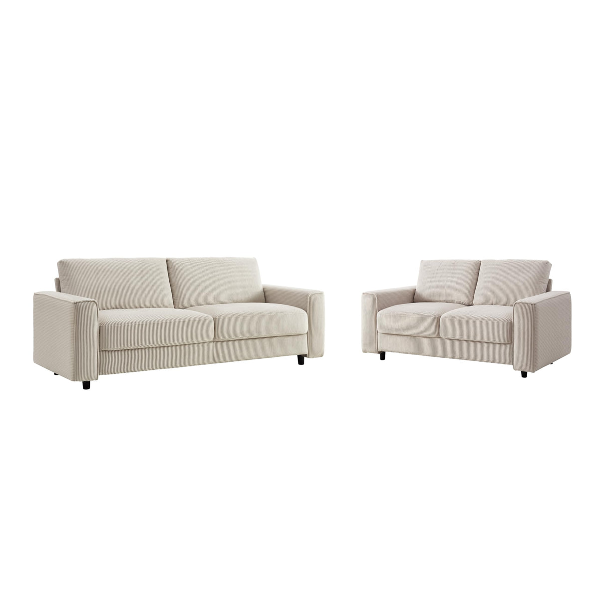 102 Inch Modular L-Shaped Sofa with Storage, Black Linen Fabric Sectional