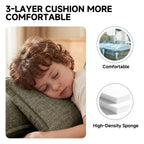 110" L-Shaped Sofa Bed,3-Layer Cushion Modular Sectional Boneless Couch