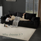 113" Modular Sectional Sofa Bed Boneless Sofa Couches for Living Room