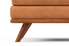 Valencia Artisan Ottoman Italian Nappa 11000 Top Grain Leather, Perfect Balance of Support and Comfort, Clean Lines, Sleek Finishes, and Thoughtfully Curated Details