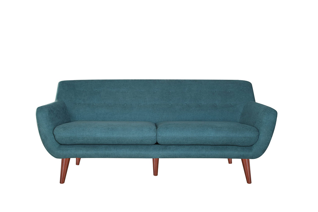 Tidyard Sofa Velvet Modern Couches for Living Room, Teal Blue