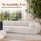 Tov Furniture Kendall 120 Inch Sofa (Cream)
