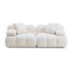 Tov Furniture Calliope Cream Vegan Shearling Modular Loveseat