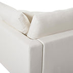 128" U-Shaped Modular Sectional Sofa, Modern Cloud Couch with Solid Wood Frame, Oversized Chenille Fabric Sleeper Sofa Couches with 2 Ottoman Chaise & Washable Covers
