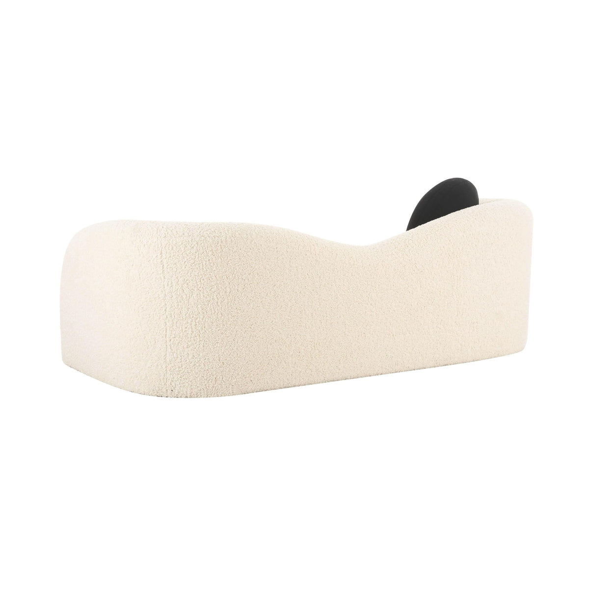 Tov Furniture Leonie Beige Faux Shearling 84" Sofa