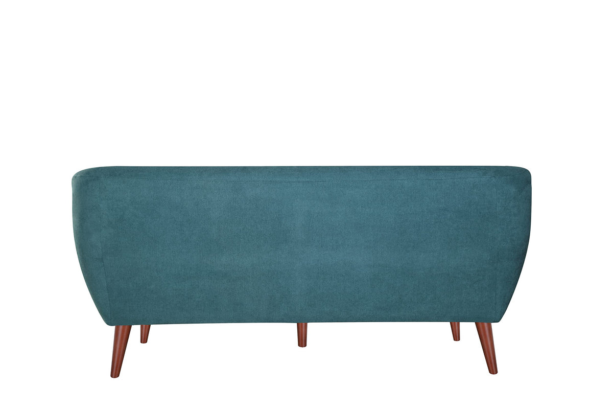 Tidyard Sofa Velvet Modern Couches for Living Room, Teal Blue