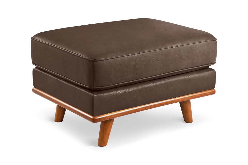 Valencia Artisan Ottoman Italian Nappa 11000 Top Grain Leather, Perfect Balance of Support and Comfort, Clean Lines, Sleek Finishes, and Thoughtfully Curated Details