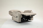 Tidyard Lounge Chair Recliner Sofa with Massage & Heat, Electric Lift Chair for Elderly, 180° Flat Lay, Remote Control, Cup Holder, Wireless Charging, 400 lb Capacity