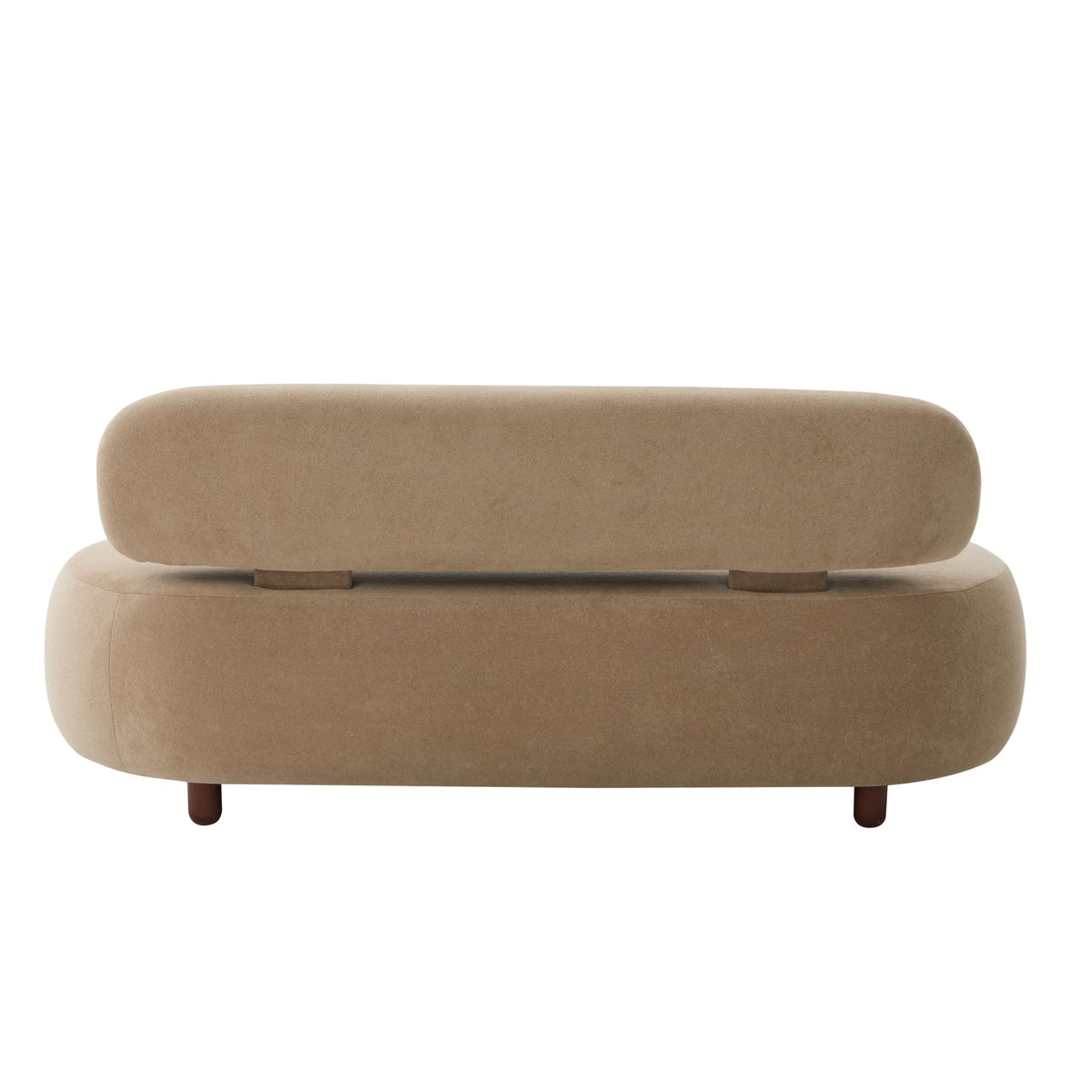 WILLIAMSPACE 66" Modern Velvet Curved Sofa Couch for Living Room, Nomad