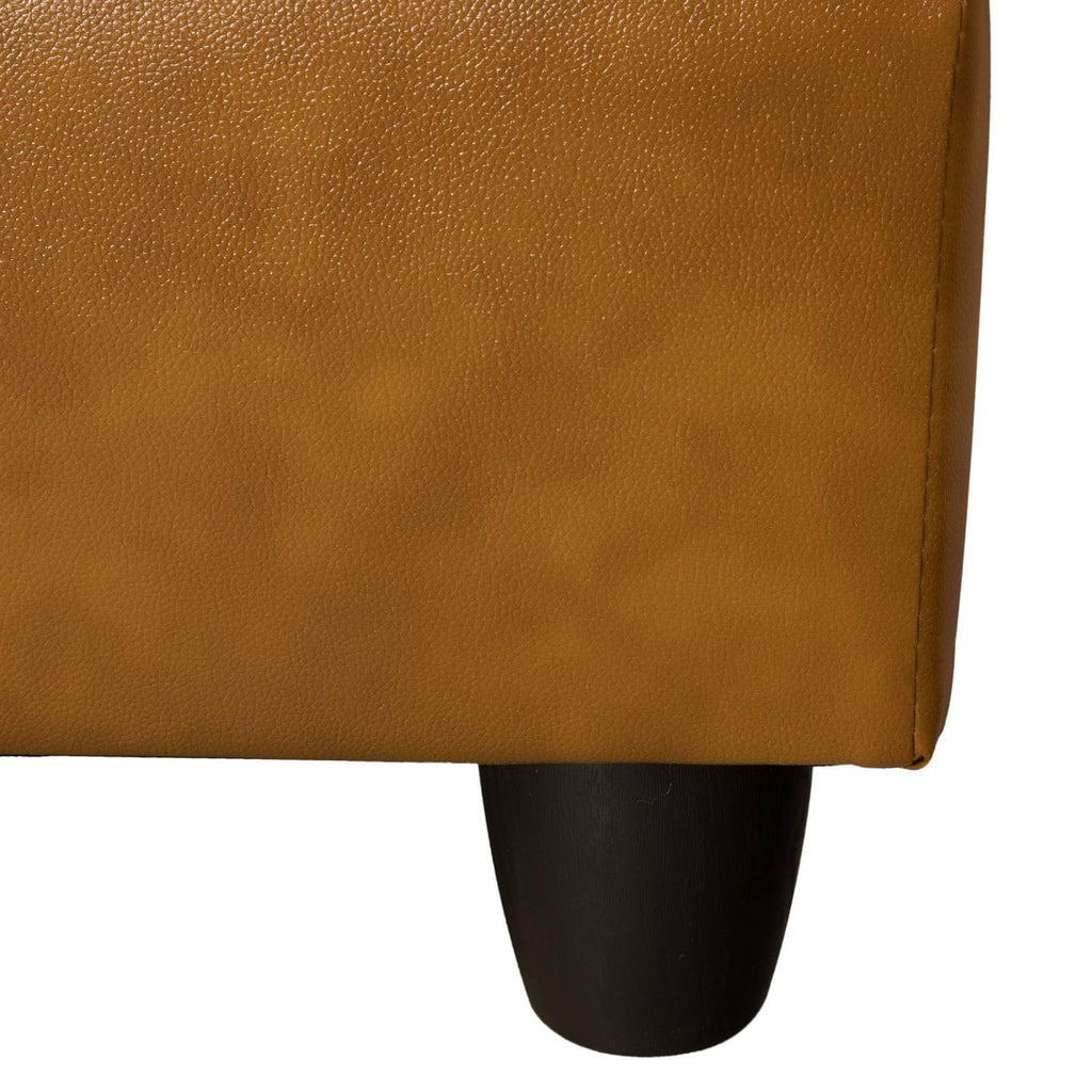 Turmeric Semi PU Leather 2-Piece Couch Living Room Sofa Set