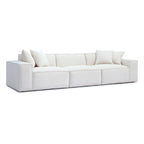 Tov Furniture Mindy Cream Chenille Basketweave Modular Sofa