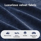 U-Shaped Boneless Sofa, Tufted 32d High Density Sponge Bottom, Anti-Slip Design, No Assembly Required, Free Combination, Movable Ottomans for Living Rooms, Home Theater, Blue